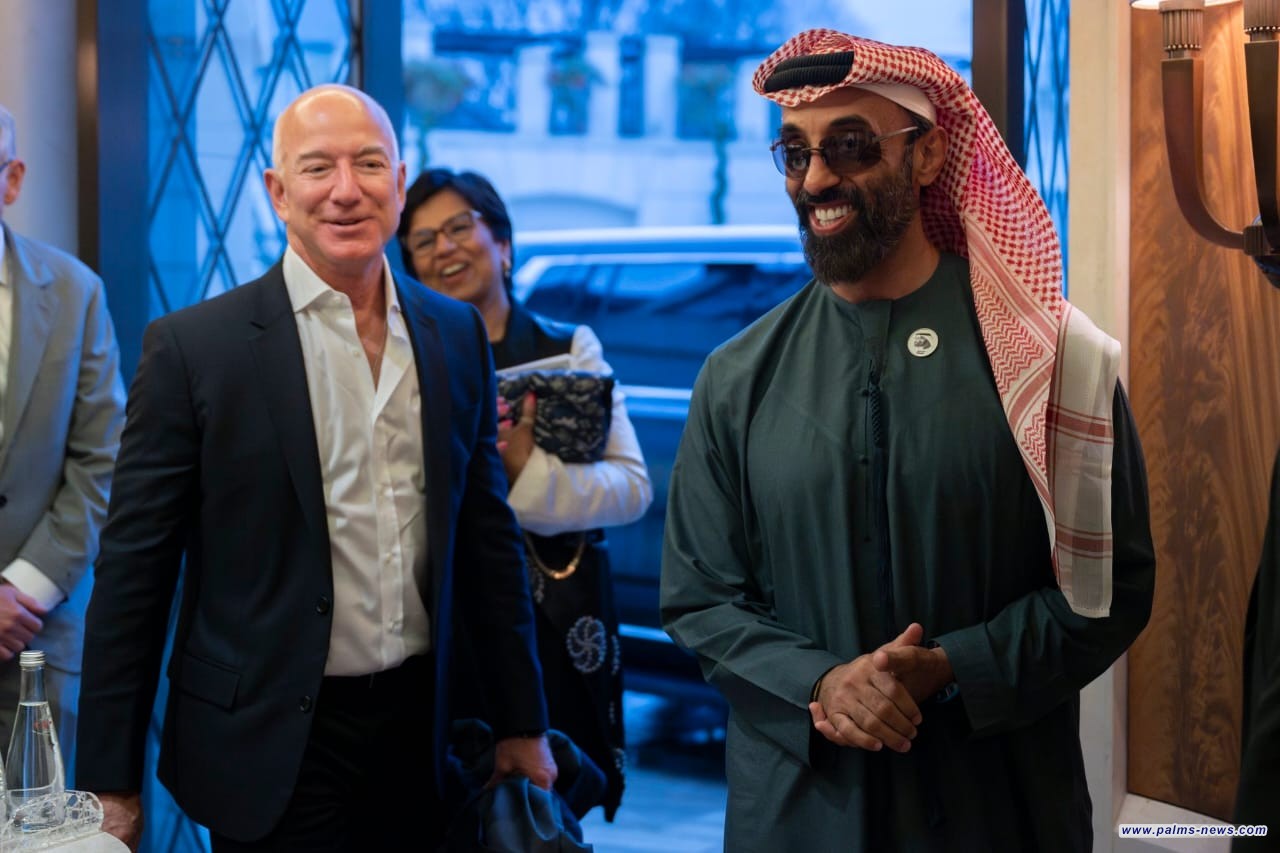 طحنون بن زايد يلتقي جيف بيزوس